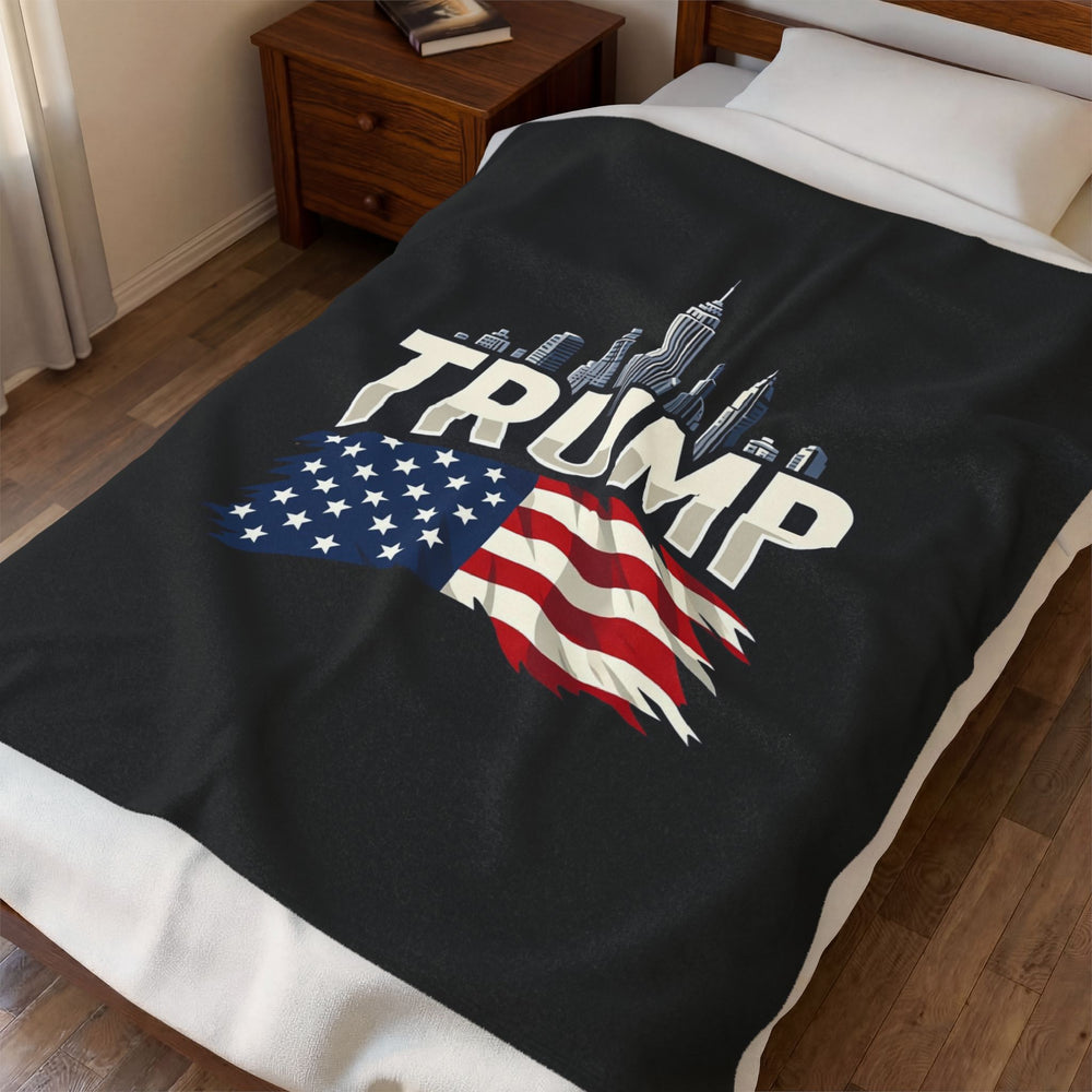 The Trumplican Party™ Velveteen Throw Blanket | D-16 - Image 3