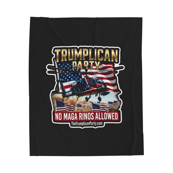 The Trumplican Party™ Velveteen Throw Blanket | D-69