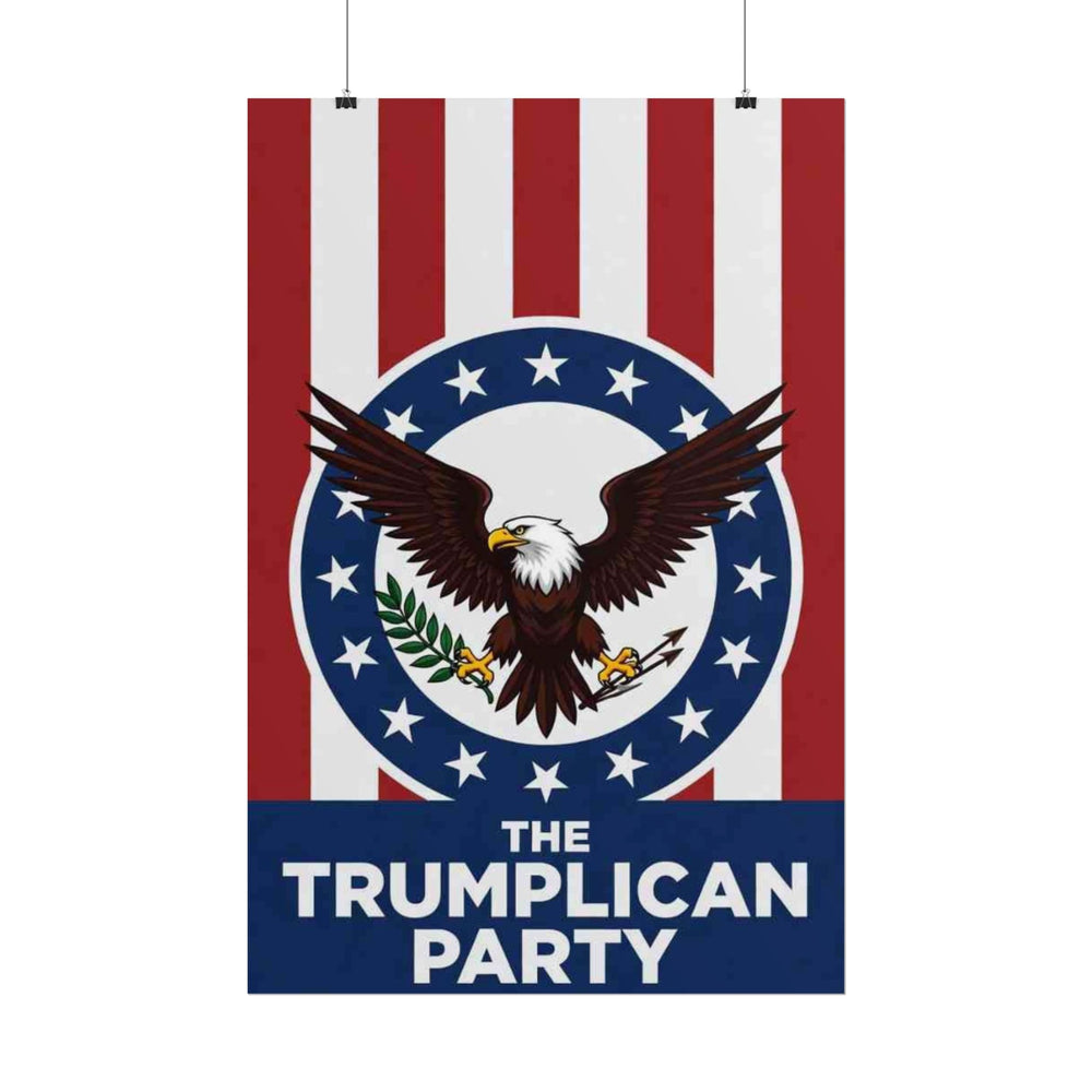 Rolled Poster — "The Trumplcian Party" Patriotic Eagle Wall Art - Image 8