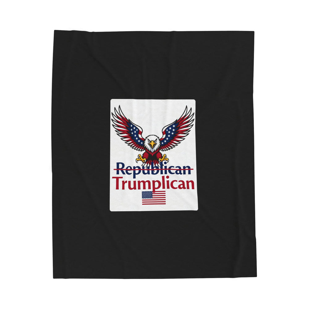 The Trumplican Party™ Velveteen Throw Blanket | D-11 - Image 1