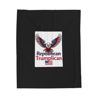 The Trumplican Party™ Velveteen Throw Blanket | D-11 - Image 1