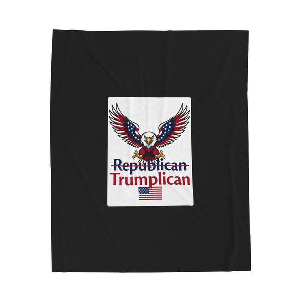 The Trumplican Party™ Velveteen Throw Blanket | D-11