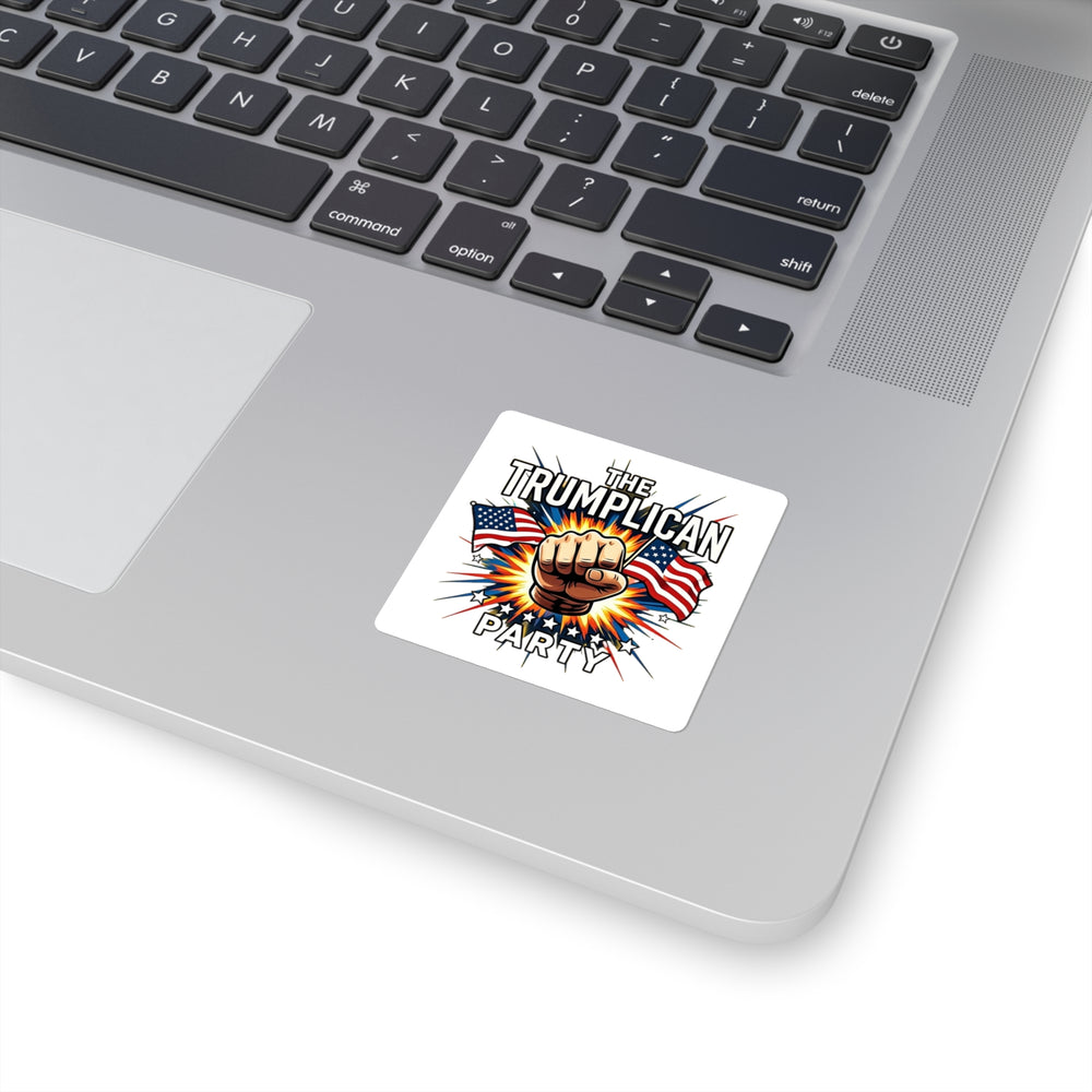 The Trumplican Party™ Square Bumper Sticker | D-9 - Image 2
