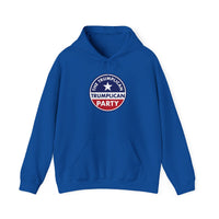 TrumpliCan Party Logo Hoodie – Patriotic Red, White & Blue Political Sweatshirt - Image 4