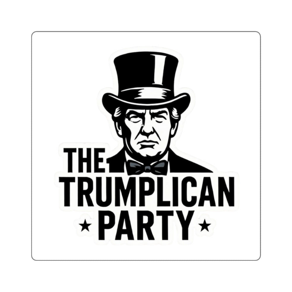 The Trumplican Party™ Square Bumper Sticker | D-8 - Image 1