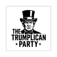 The Trumplican Party™ Square Bumper Sticker | D-8 - Image 1