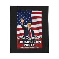 The Trumplican Party™ Velveteen Throw Blanket | D-41 - Image 1
