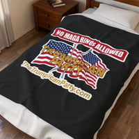 The Trumplican Party™ Velveteen Throw Blanket | D-57 - Image 3