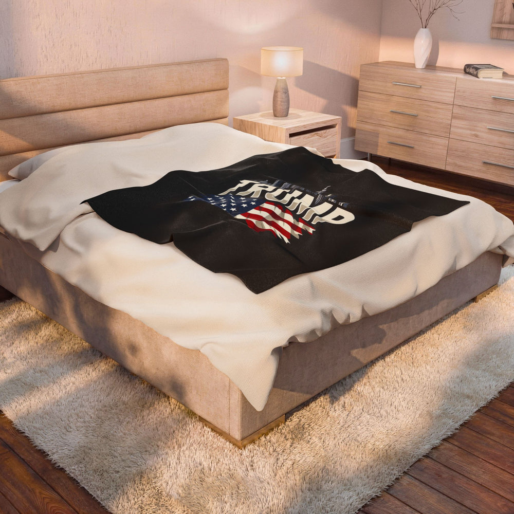 The Trumplican Party™ Velveteen Throw Blanket | D-16 - Image 4