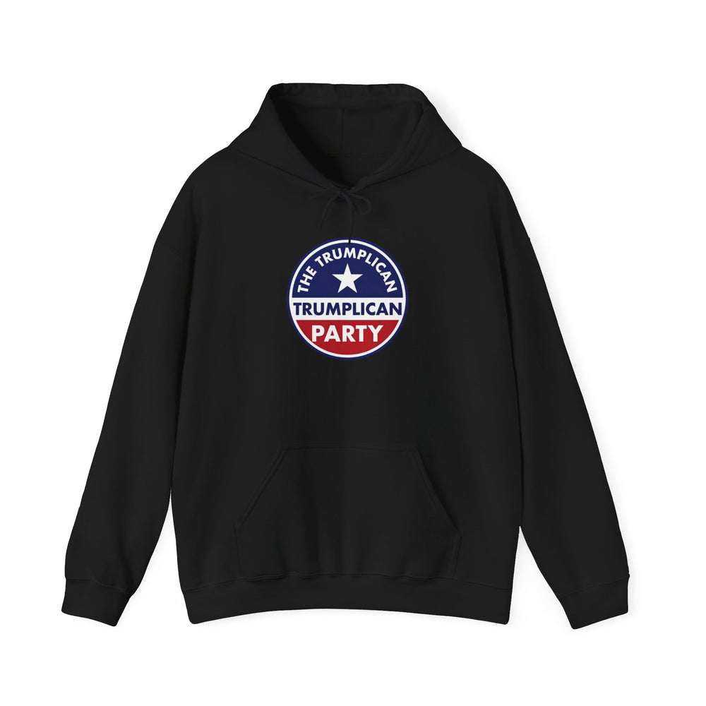 TrumpliCan Party Logo Hoodie – Patriotic Red, White & Blue Political Sweatshirt - Image 2
