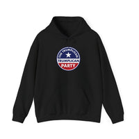 TrumpliCan Party Logo Hoodie – Patriotic Red, White & Blue Political Sweatshirt - Image 2