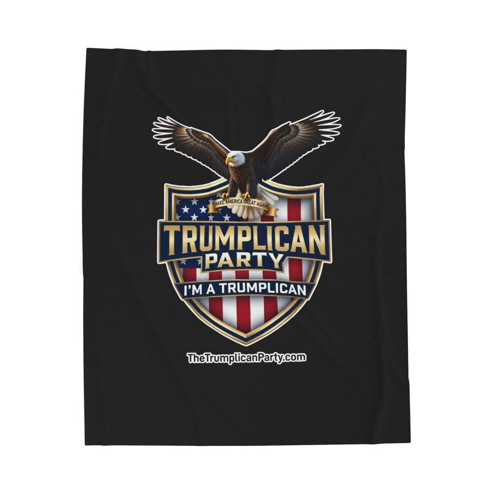 The Trumplican Party™ Velveteen Throw Blanket | D-51 - Image 1
