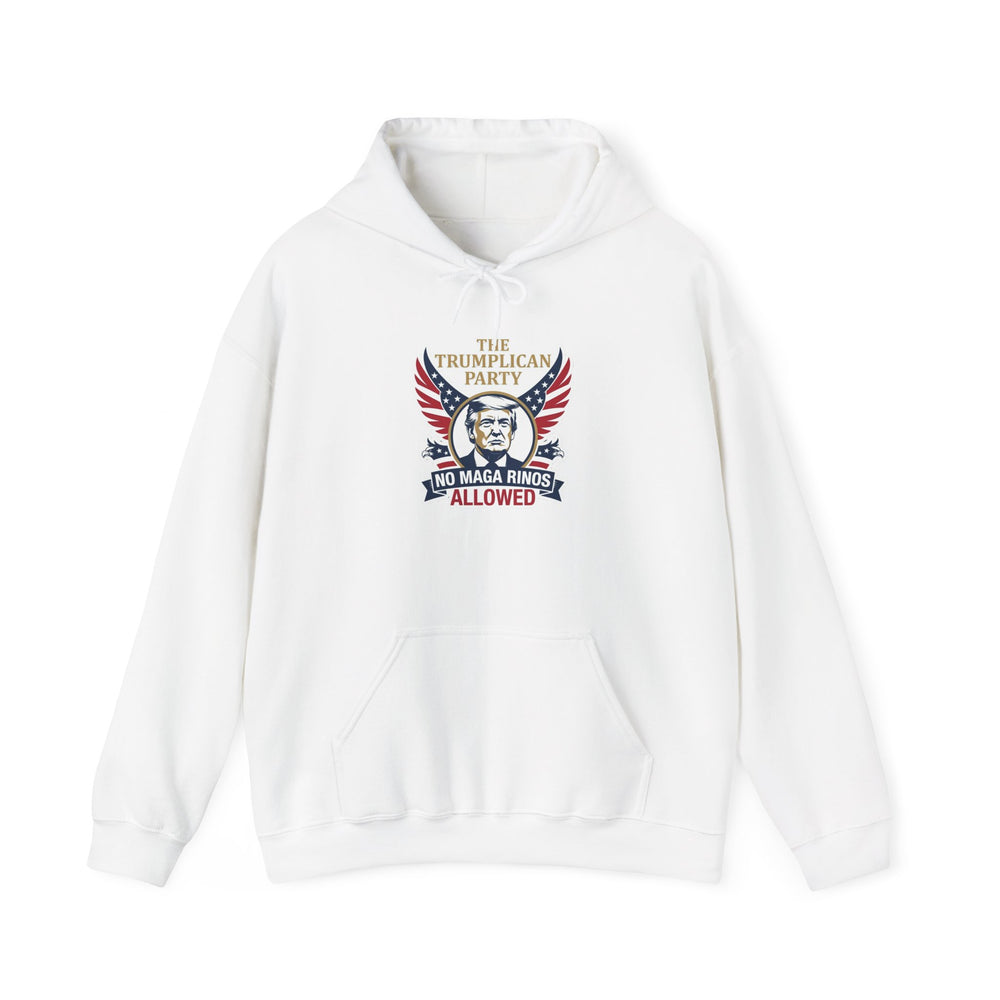 Hoodie — 'The Trumplican Party: No MAGA Binds Allowed' Patriotic Political Sweatshirt - Image 1