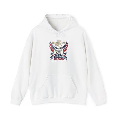 Hoodie — 'The Trumplican Party: No MAGA Binds Allowed' Patriotic Political Sweatshirt