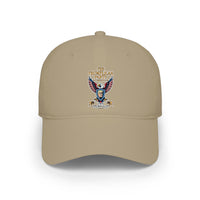 Embroidered Eagle Crest Low Profile Baseball Cap - Image 3