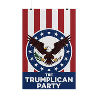 Rolled Poster — "The Trumplcian Party" Patriotic Eagle Wall Art - Image 5