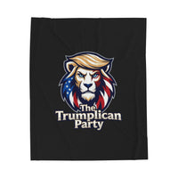 The Trumplican Party™ Velveteen Throw Blanket | D-6 - Image 1