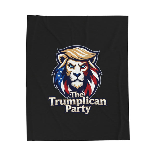 The Trumplican Party™ Velveteen Throw Blanket | D-6