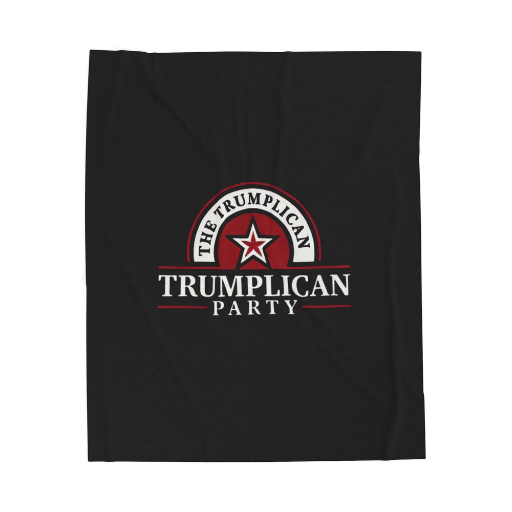 The Trumplican Party™ Velveteen Throw Blanket | D-4 - Image 1