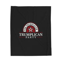 The Trumplican Party™ Velveteen Throw Blanket | D-4 - Image 1