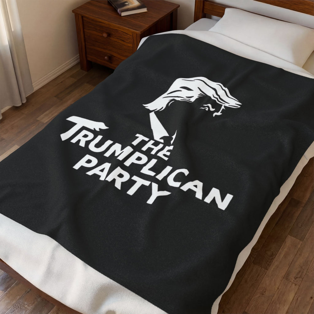 The Trumplican Party™ Velveteen Throw Blanket | D-2 - Image 3