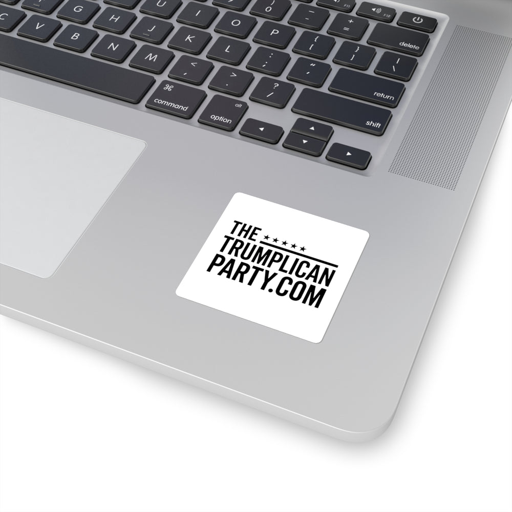 Square Sticker — TheTrumplIcanParty.com Logo (Political Campaign Sticker) - Image 2