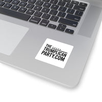 Square Sticker — TheTrumplIcanParty.com Logo (Political Campaign Sticker) - Image 2