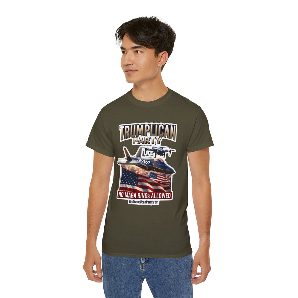 Political T‑Shirt — “Trumpllican Party” No MAGA RINOs Allowed Graphic Tee - Image 37
