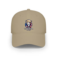 Low Profile Baseball Cap — 'Truipplican Party' Lion Logo Red Hat - Image 3