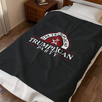 The Trumplican Party™ Velveteen Throw Blanket | D-4 - Image 3