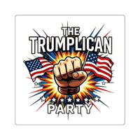 The Trumplican Party™ Square Bumper Sticker | D-9 - Image 1