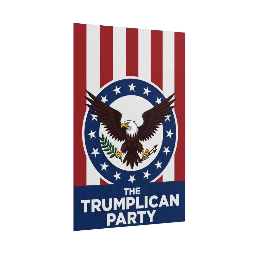 Rolled Poster — "The Trumplcian Party" Patriotic Eagle Wall Art - Image 6