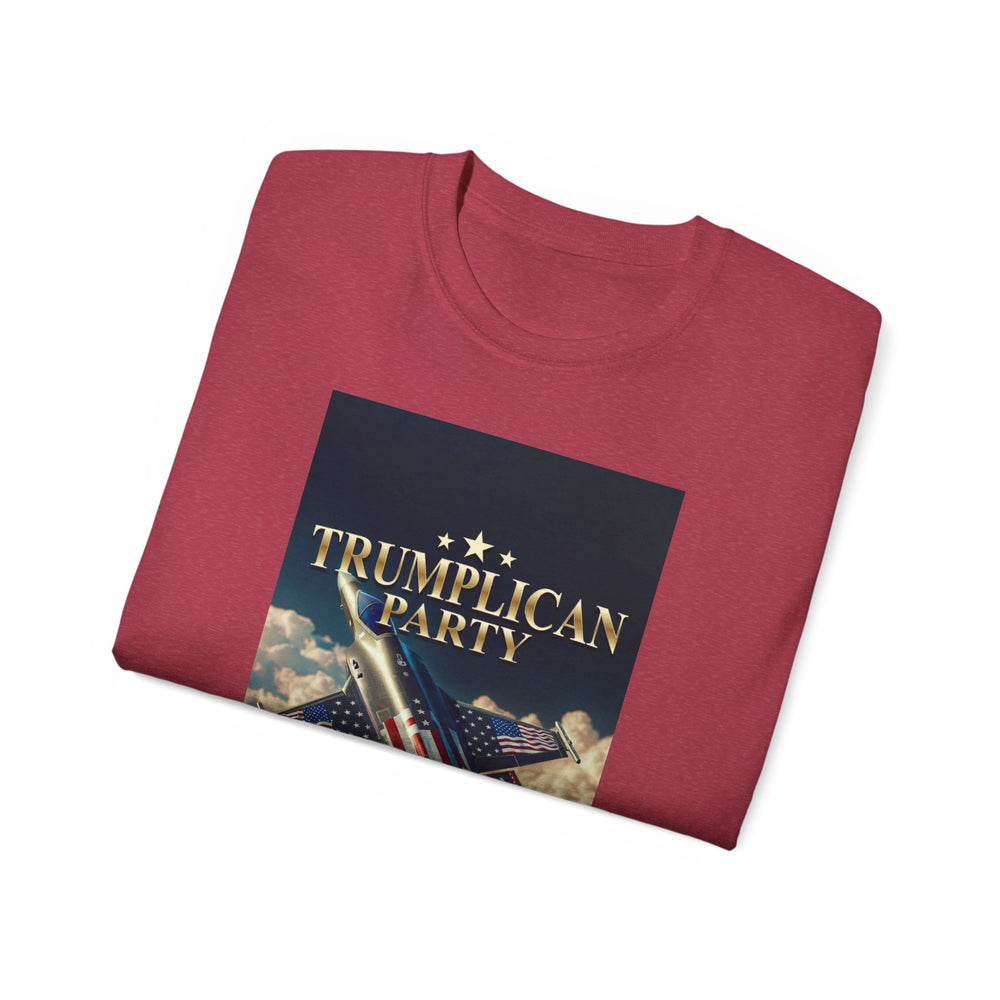 Trumpllican Party Tee - "Trumpllican Party" Fighter Jet Patriotic Political T-Shirt - Image 49