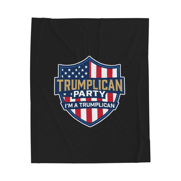 The Trumplican Party™ Velveteen Throw Blanket | D-52