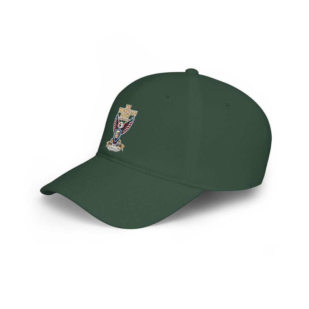 Embroidered Eagle Crest Low Profile Baseball Cap - Image 18