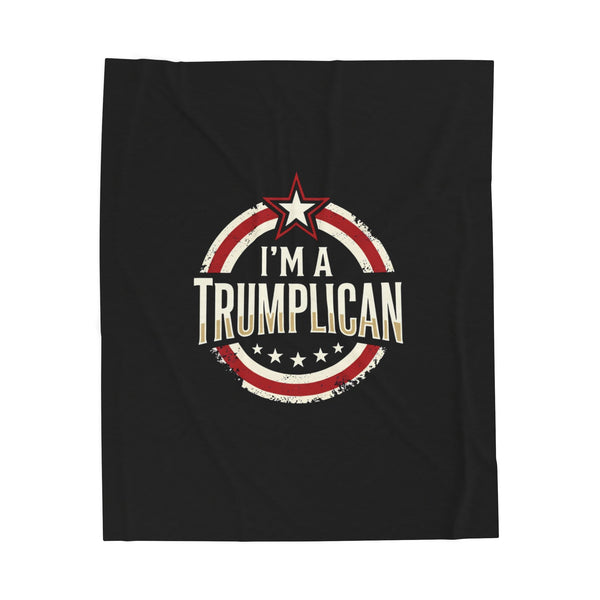 The Trumplican Party™ Velveteen Throw Blanket | D-34