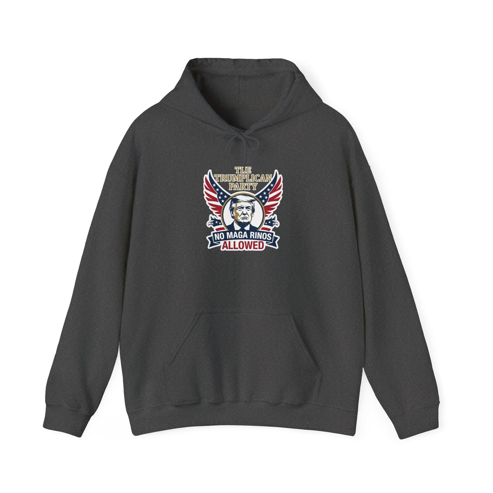 Hoodie — 'The Trumplican Party: No MAGA Binds Allowed' Patriotic Political Sweatshirt - Image 3