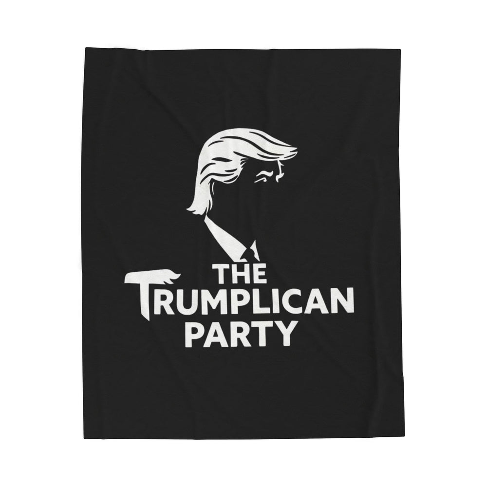 The Trumplican Party™ Velveteen Throw Blanket | D-2 - Image 1