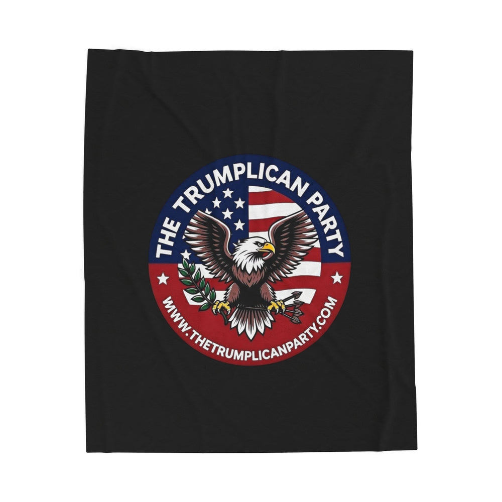 The Trumplican Party™ Velveteen Throw Blanket | D-12 - Image 1