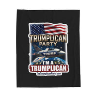 The Trumplican Party™ Velveteen Throw Blanket | D-77 - Image 1