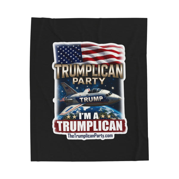 The Trumplican Party™ Velveteen Throw Blanket | D-77