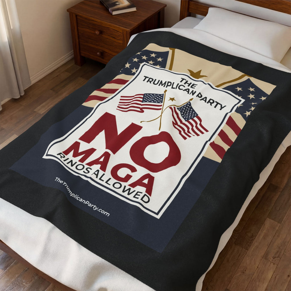 The Trumplican Party™ Velveteen Throw Blanket | D-43 - Image 3