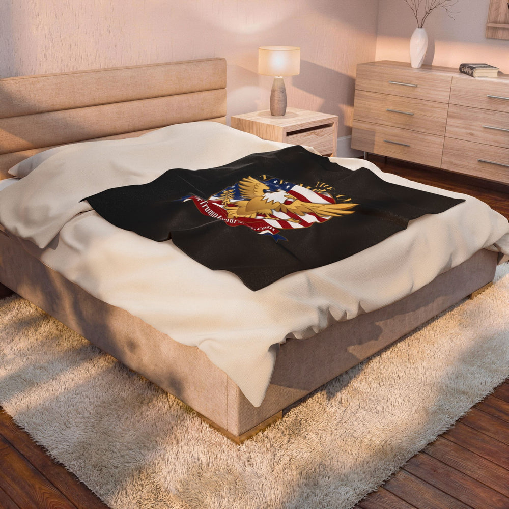 The Trumplican Party™ Velveteen Throw Blanket | D-42 - Image 4