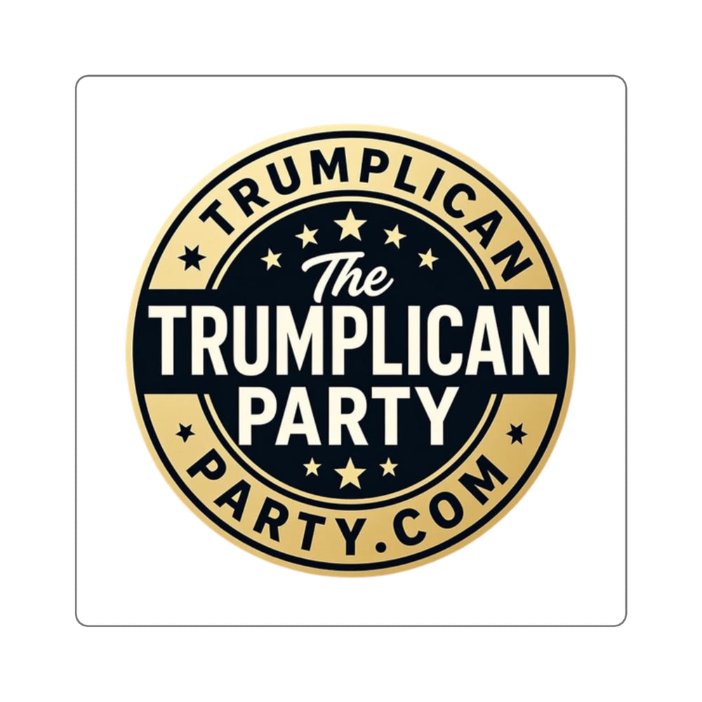 The Trumplican Party™ Square Bumper Sticker | D-24 - Image 1