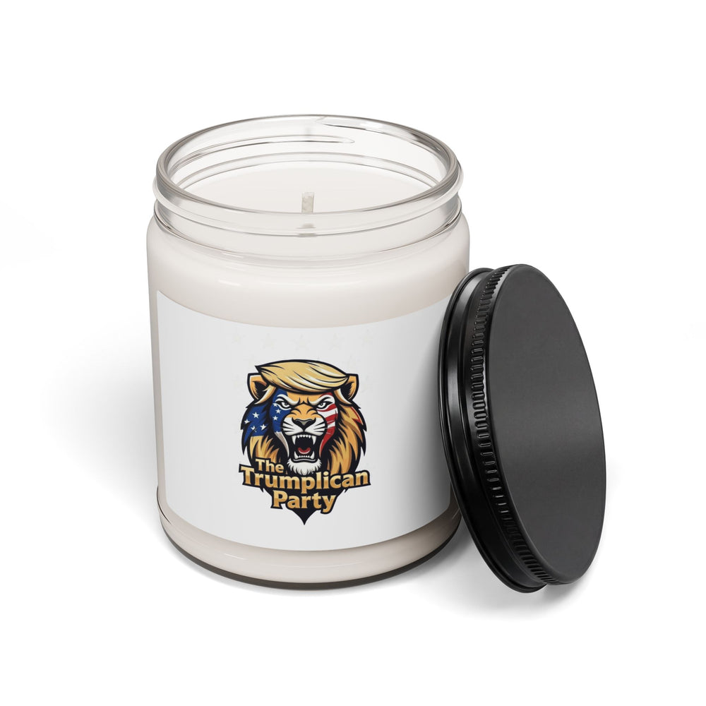 Trumplican Party Lion Scented Soy Candle — 9oz Patriotic Aromatherapy Jar - Image 2