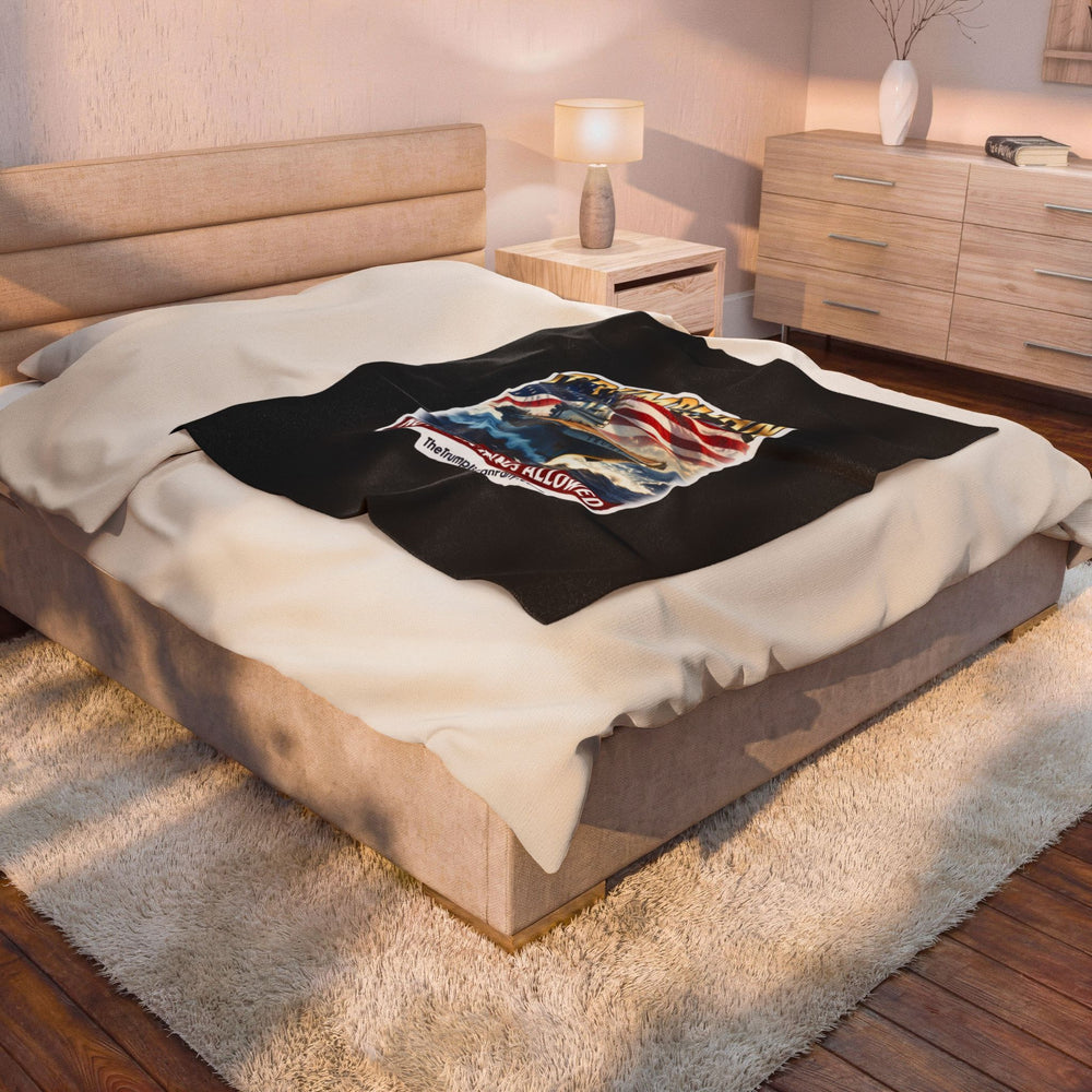 The Trumplican Party™ Velveteen Throw Blanket | D-76 - Image 4