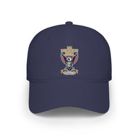Embroidered Eagle Crest Low Profile Baseball Cap - Image 6