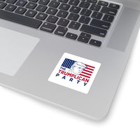 Square Sticker — The Trumpllican Party Patriotic Flag Design - Image 2