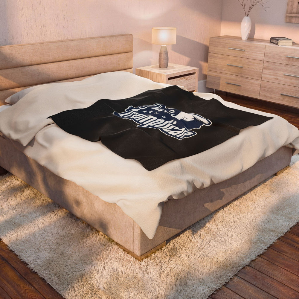 The Trumplican Party™ Velveteen Throw Blanket | D-27 - Image 4
