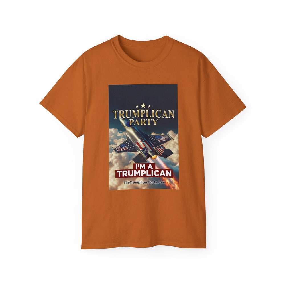 Trumpllican Party Tee - "Trumpllican Party" Fighter Jet Patriotic Political T-Shirt - Image 3